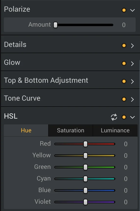 Hue view + Polarizer