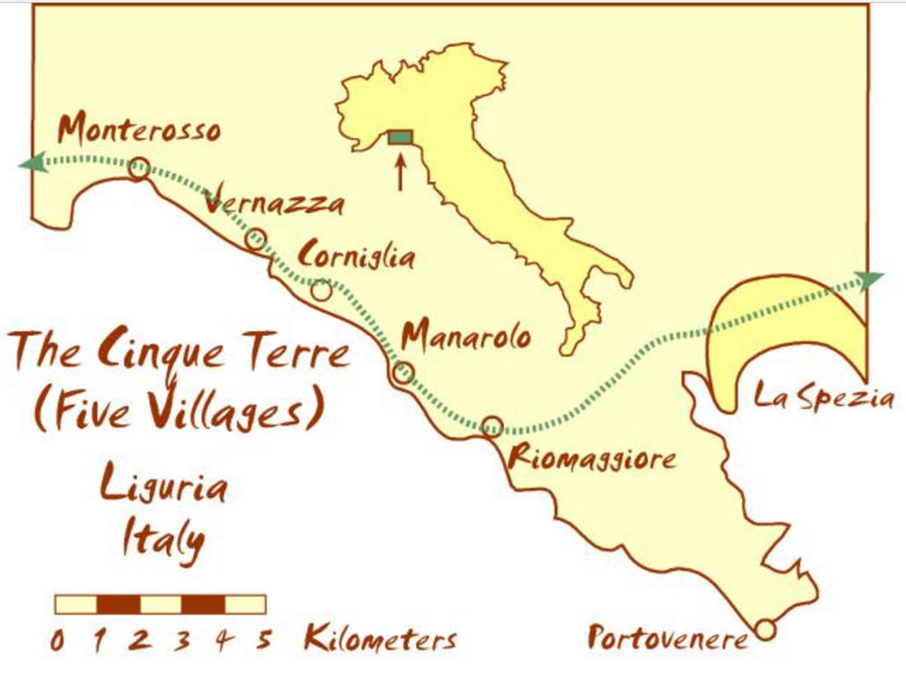 Cinque Terre Villages Map Top Photo Spots In The Cinque Terre — Jim Nix