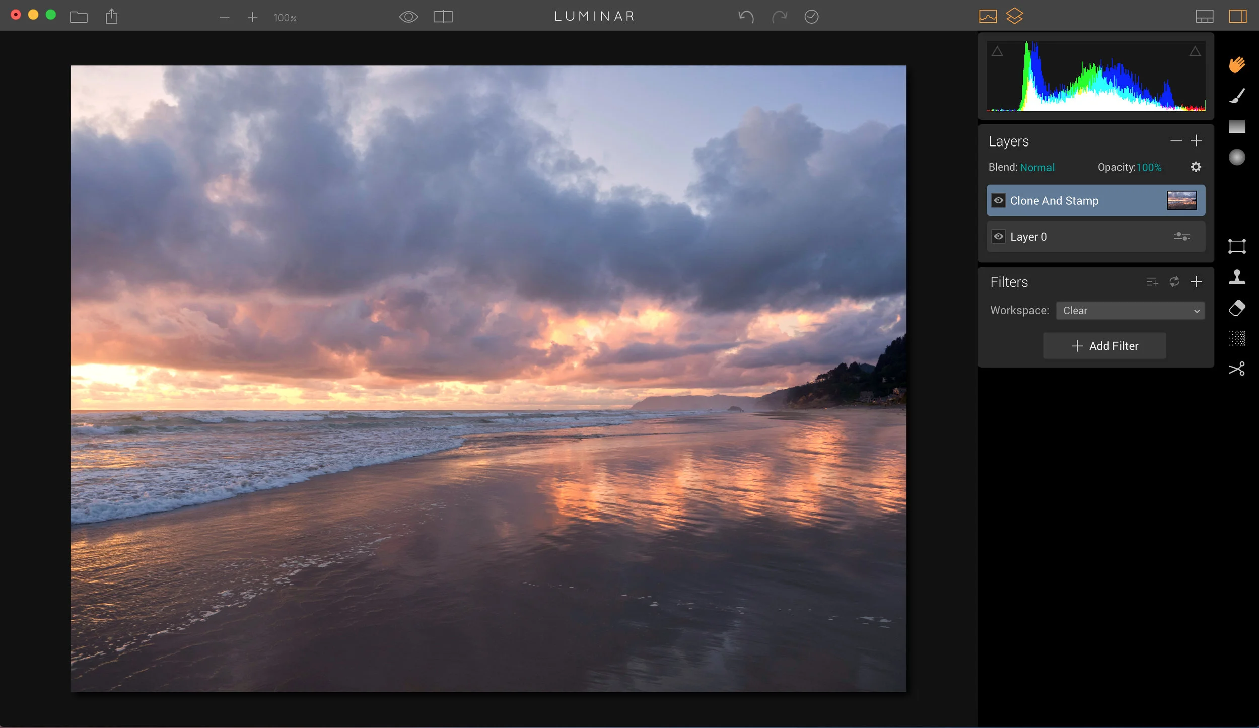 HEre is the final version with the golden shimmering light across that entire section of sand.