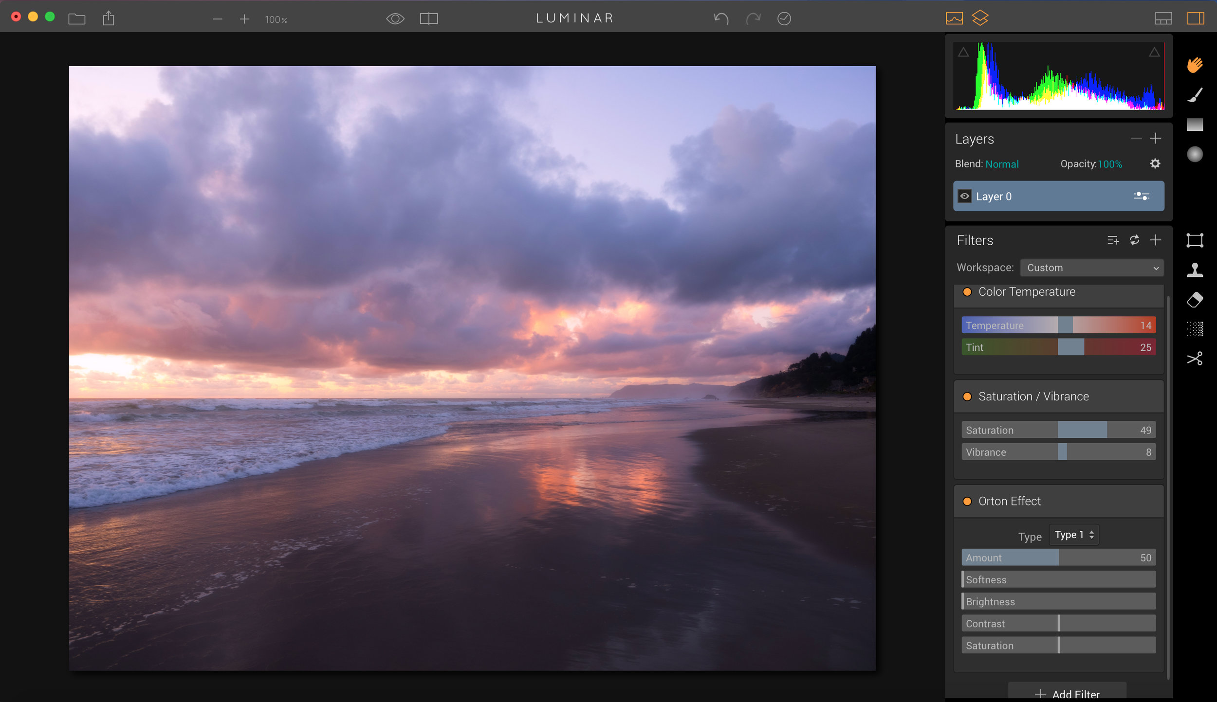 Here is the photo before I do any filter masking