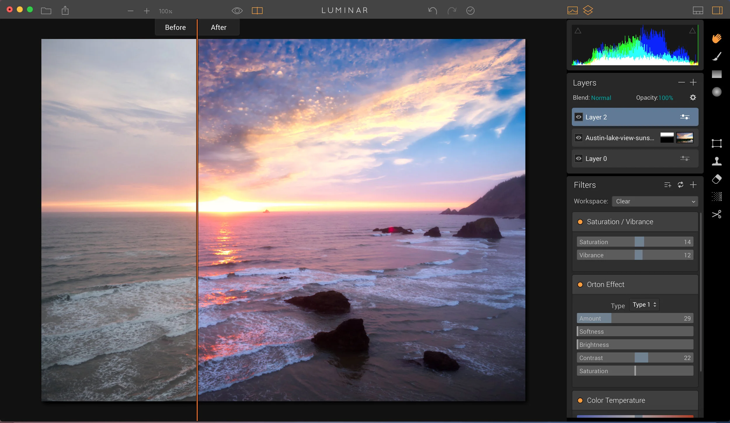 Here's a before/after comparison so you can see just how far we came in a few quick steps. Pretty impressive, right?