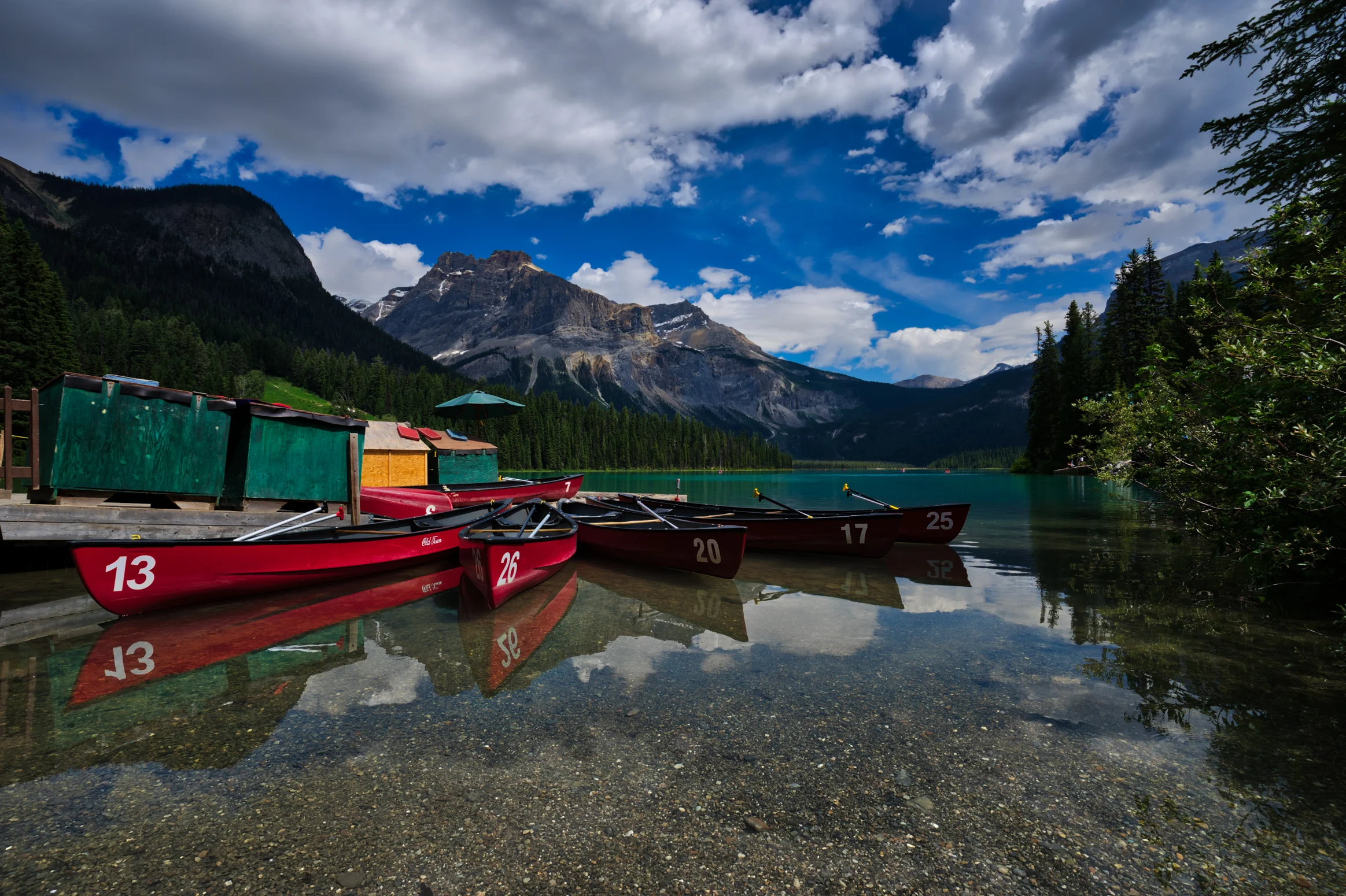 An afternoon at Emerald Lake, British Columbia, Canada