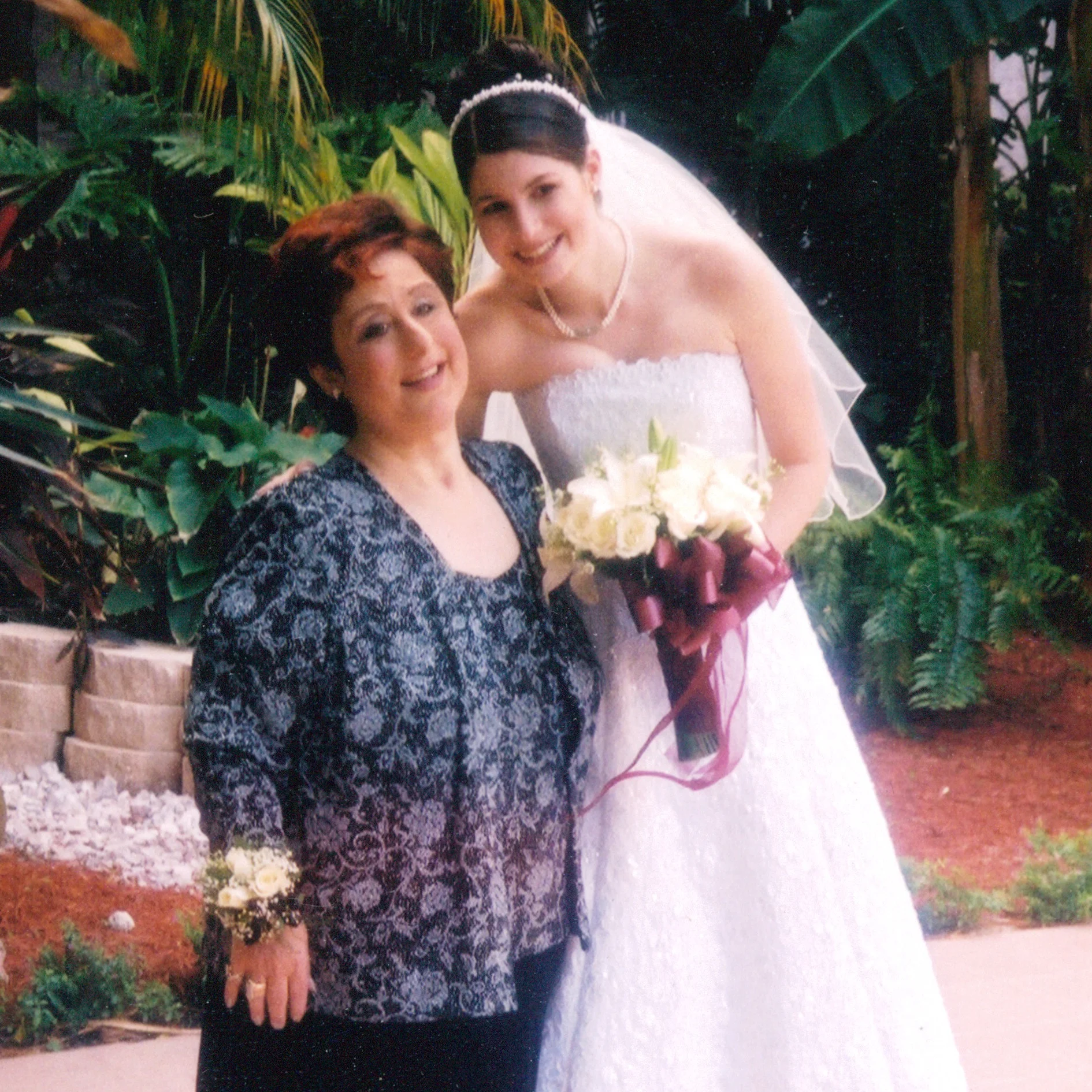 My mother and I, on my wedding day.
