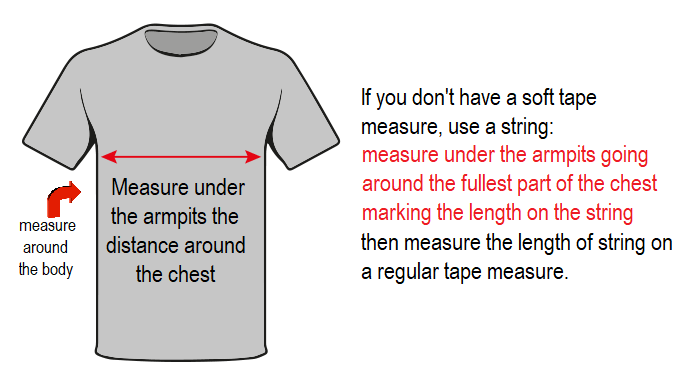 MEASURE to find the right coat size ...