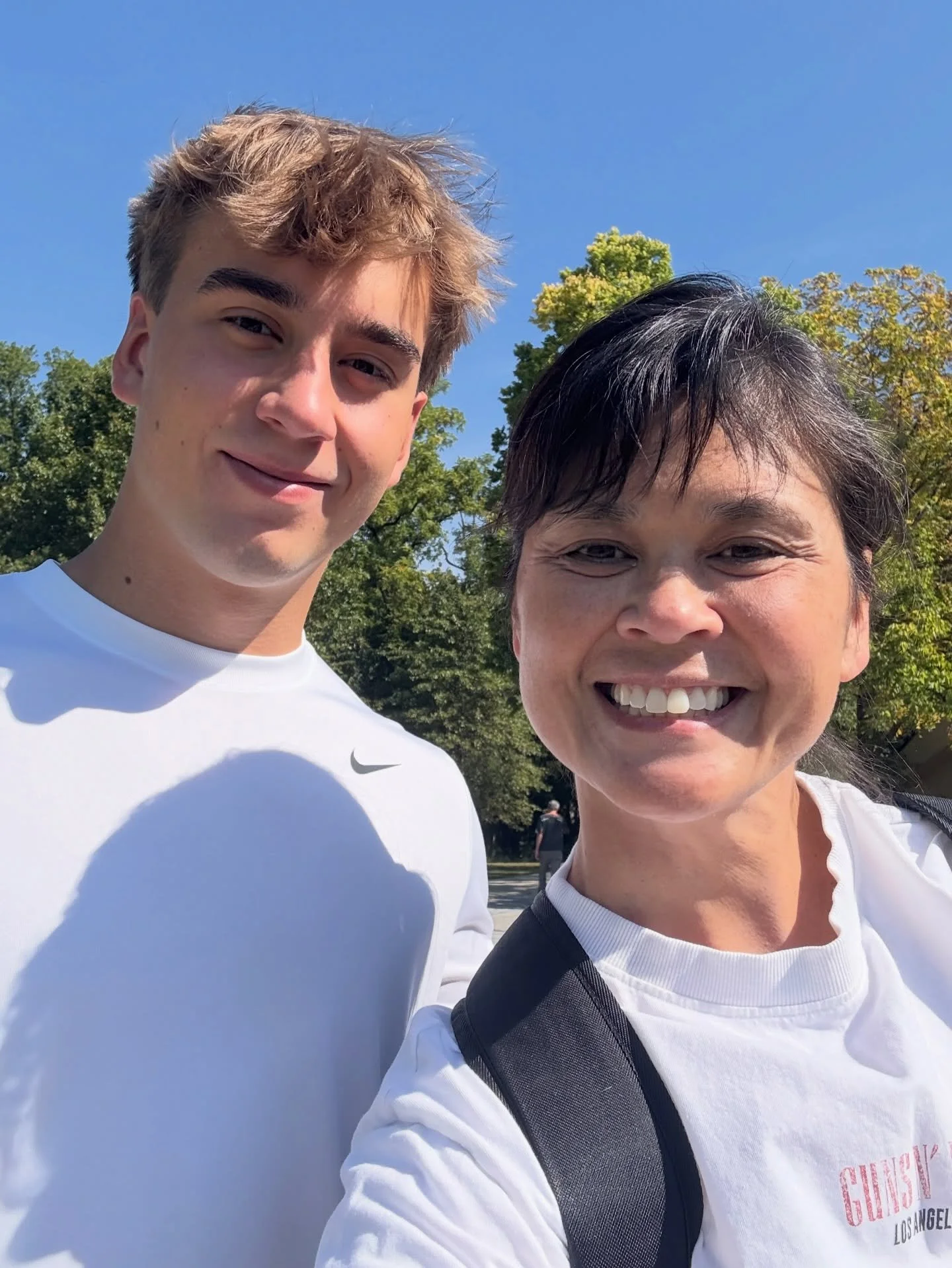 Back when it was hot, the sky was blue, I was photographing seniors, just got bangs, and was learning about the entrepreneurial ways of kids these days.