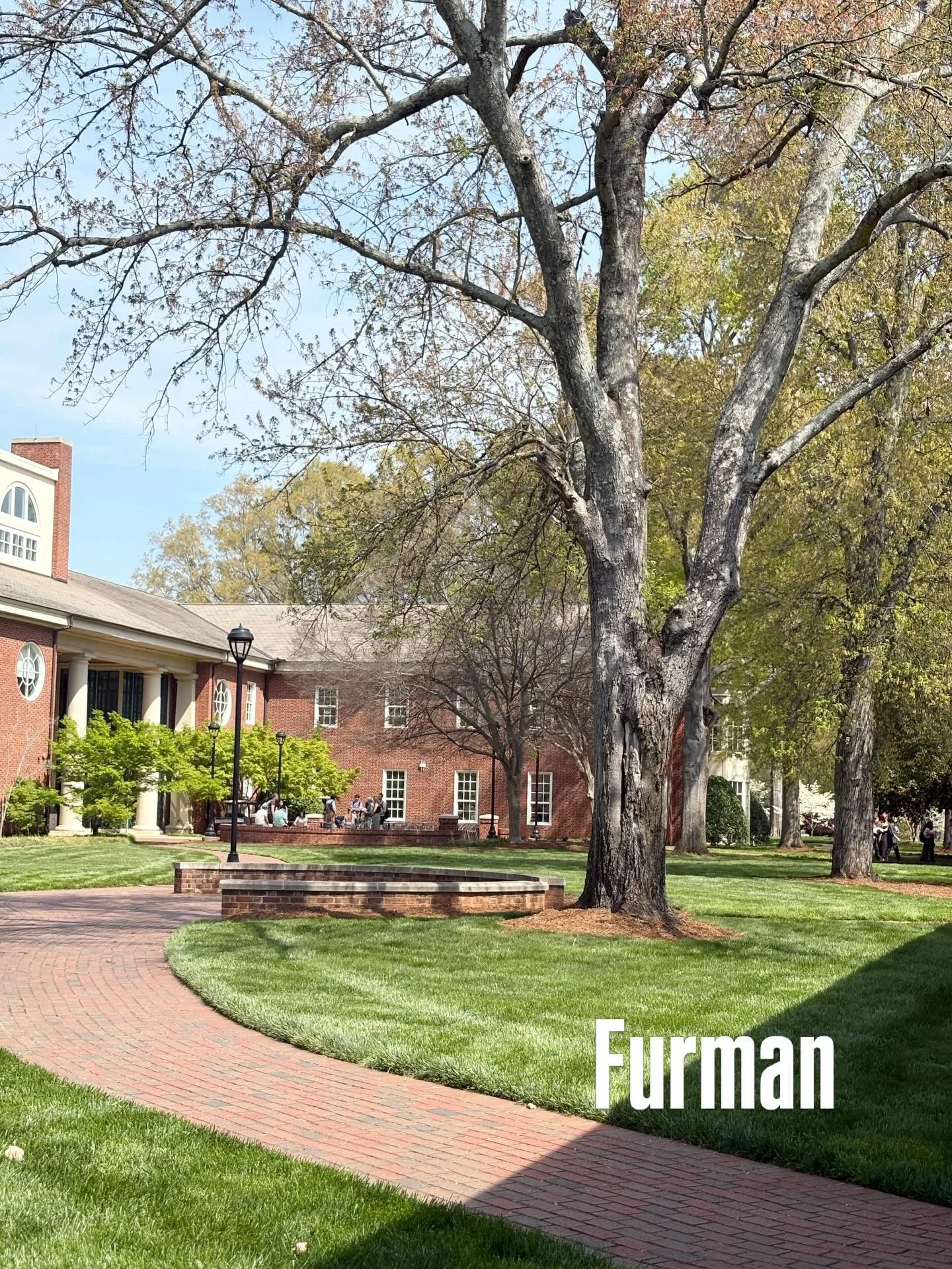 Some people had sand and waves for their spring break. The kids and I had road and tours for ours. It started with Jake attending admitted students day at Furman University and officially became a Paladin. Then Anna and I headed northeast for some co