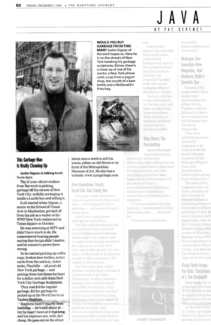 The Hartford Courant • 12-7-01