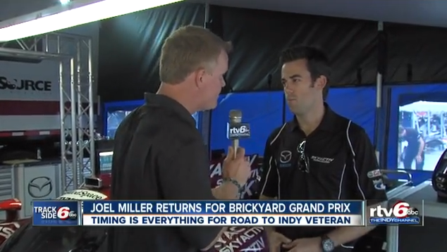INDIANAPOLIS - The Road to Indy veteran almost made it to the Indy 500 before he made the decision to stick with sports cars. The decision has paid off in many ways.Miller will race Friday afternoon in the 3rd Brickyard Grand Prix at the Indianapoli…