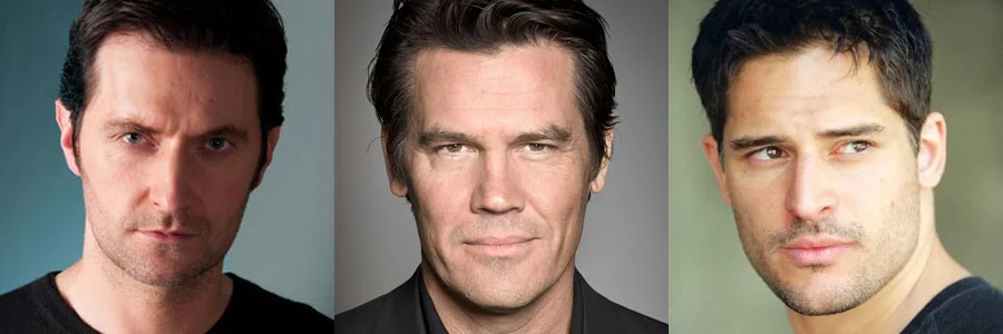 three of my picks (other than Brandon Routh) L-R Richard Armitage, Josh Brolin, Joe Manganiello