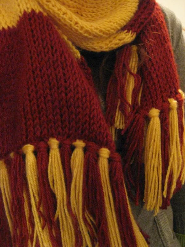 Gryffindor Yarn Colors House Scarf Gryffindor Scarf Crochet