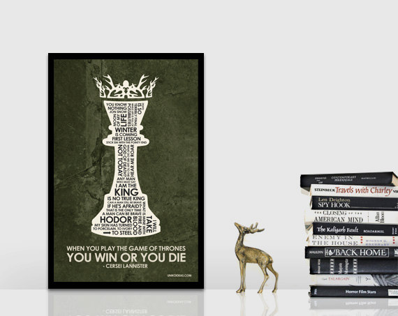 Game of Thrones Quote Poster Picture from https://www.etsy.com/shop/UnikoIdeas