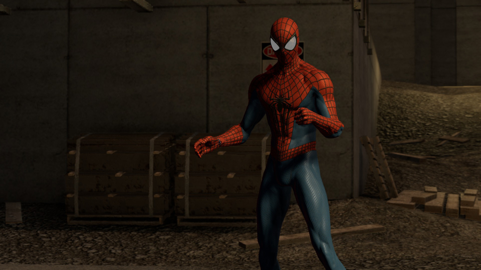 at least Spidey's character mode is rendered with care