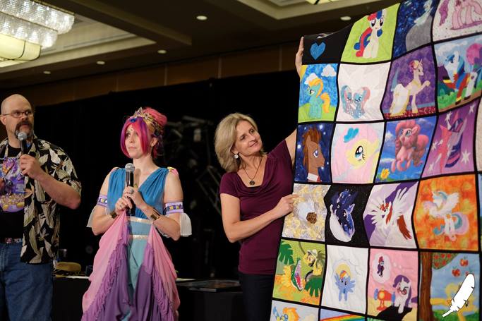 this custom quilt was auctioned off for $20,000... all for the sake of charity