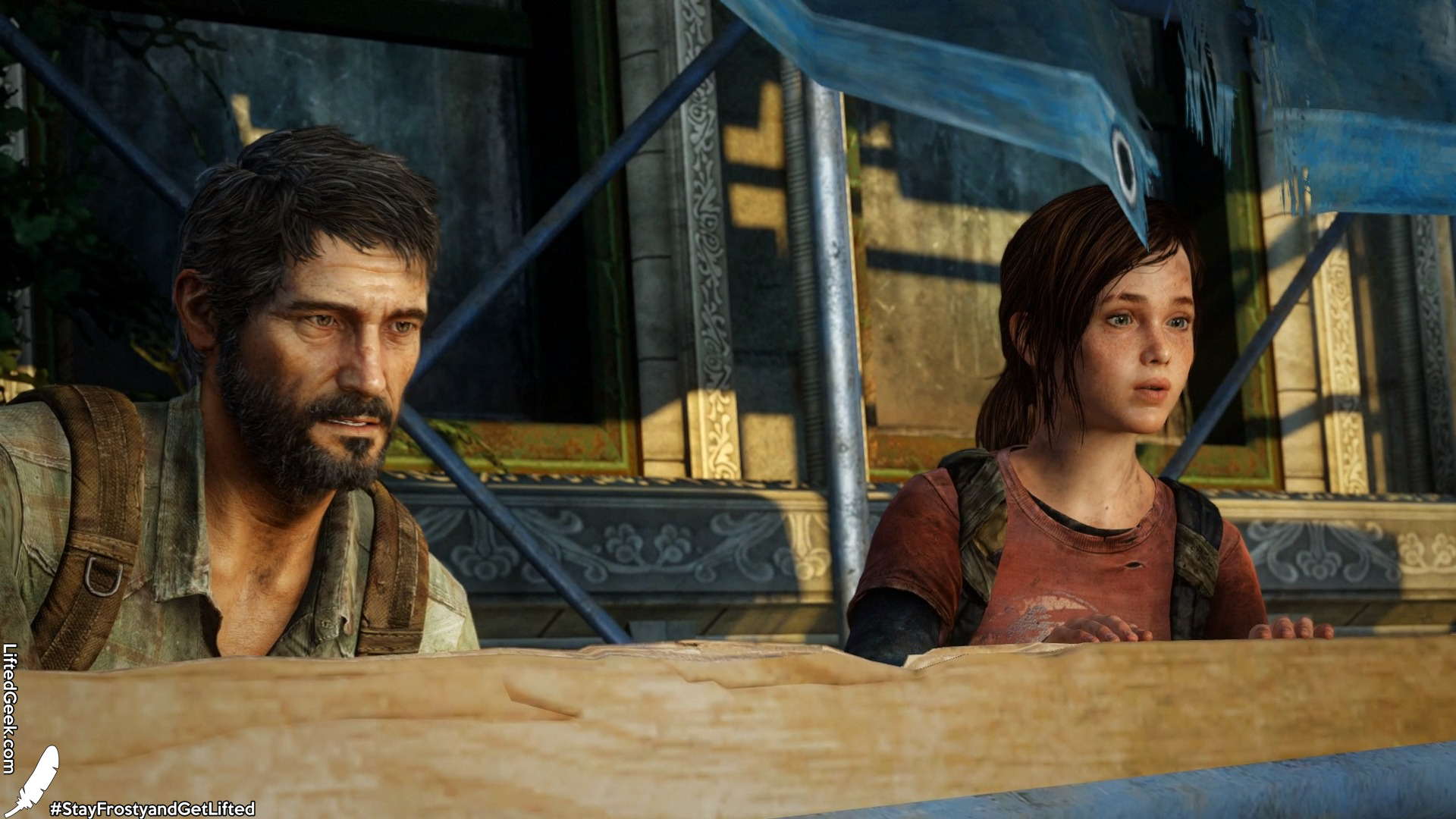 Joel and Ellie, the main characters