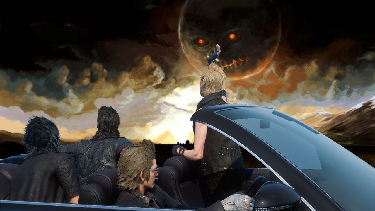 GREAT! WE FOLLOW THE STARS AND RUN INTO A GIANT SCARY MOON THING!