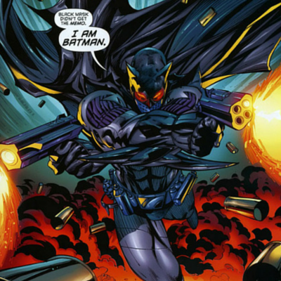 Jason Tod as a militarized "Batman" in Battle for the Cowl