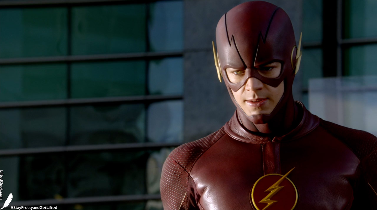 The Flash showing his "seriously gonna kick your ass" face