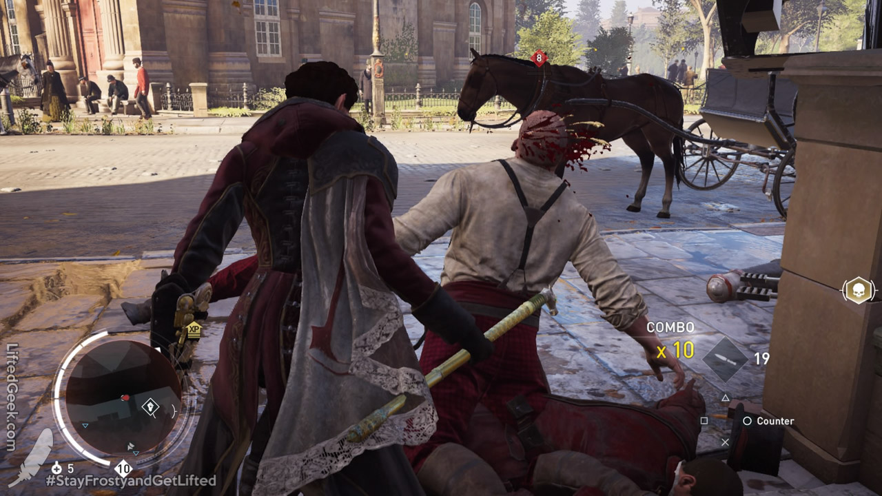 combat is deliciously visceral