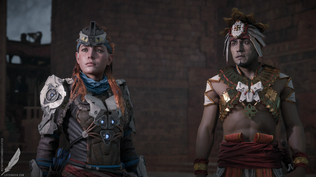 Aloy with Sun-King Avad