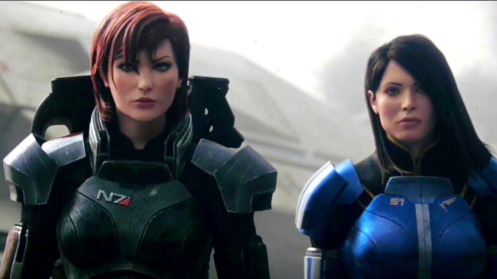 (FEMALE) Shepard with Ash if she survives Virmire in Mass Effect 3