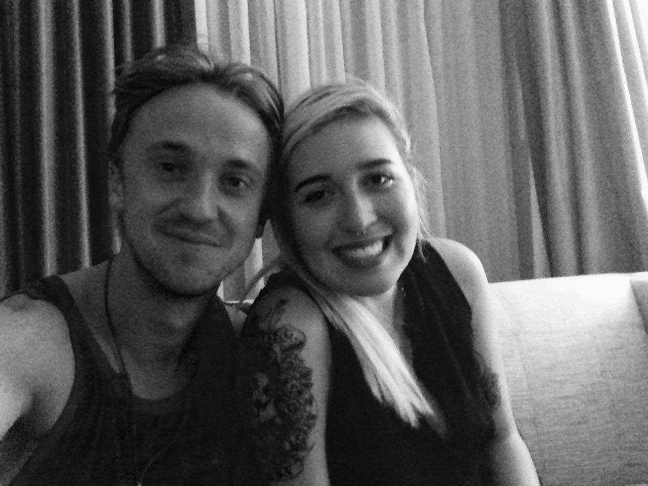 Tom Felton selfie in 2016