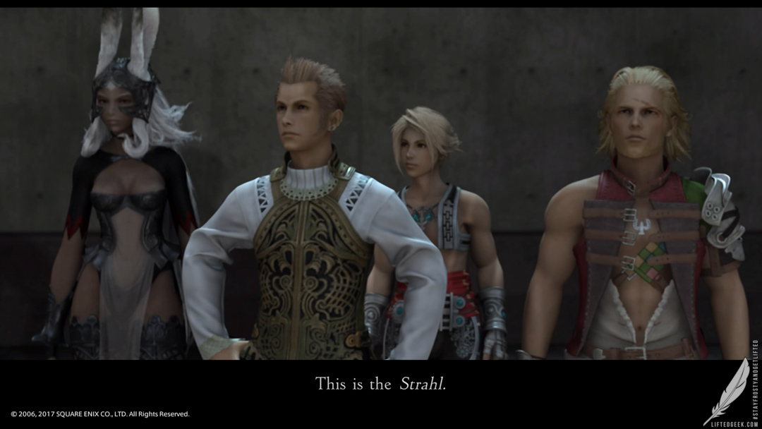 Fran, Balthier, Vaan, and Basch