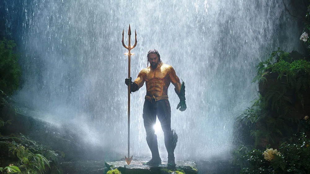 Jason Mamoa as Aquaman, traditionally portrayed as a blonde white guy