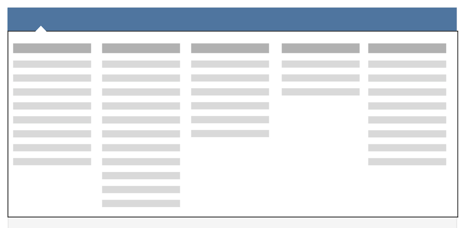  5 columns of content 