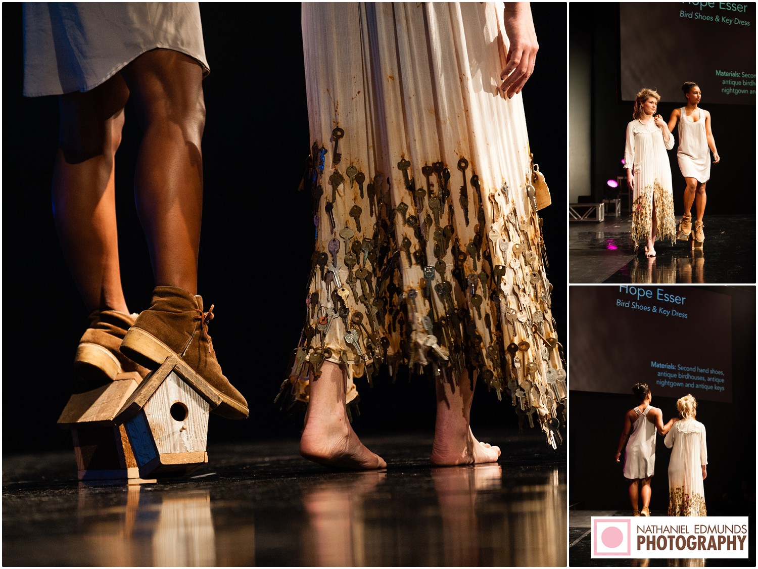 Bird shoes & key dress, Indianapolis Museum of Art, Indianapolis, IN, 2015. Image credit: Nathaniel Edmunds