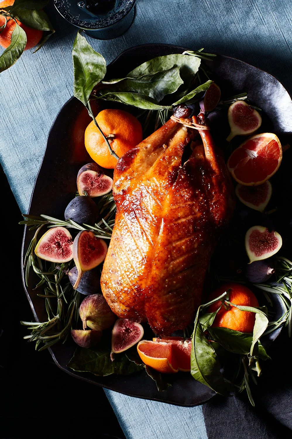 Roast Turkey with Figs and Oranges