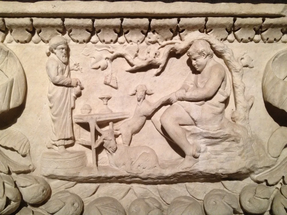 Roman Sacrophagus with Depictions of Animal Sacrifice — Jesse Waugh