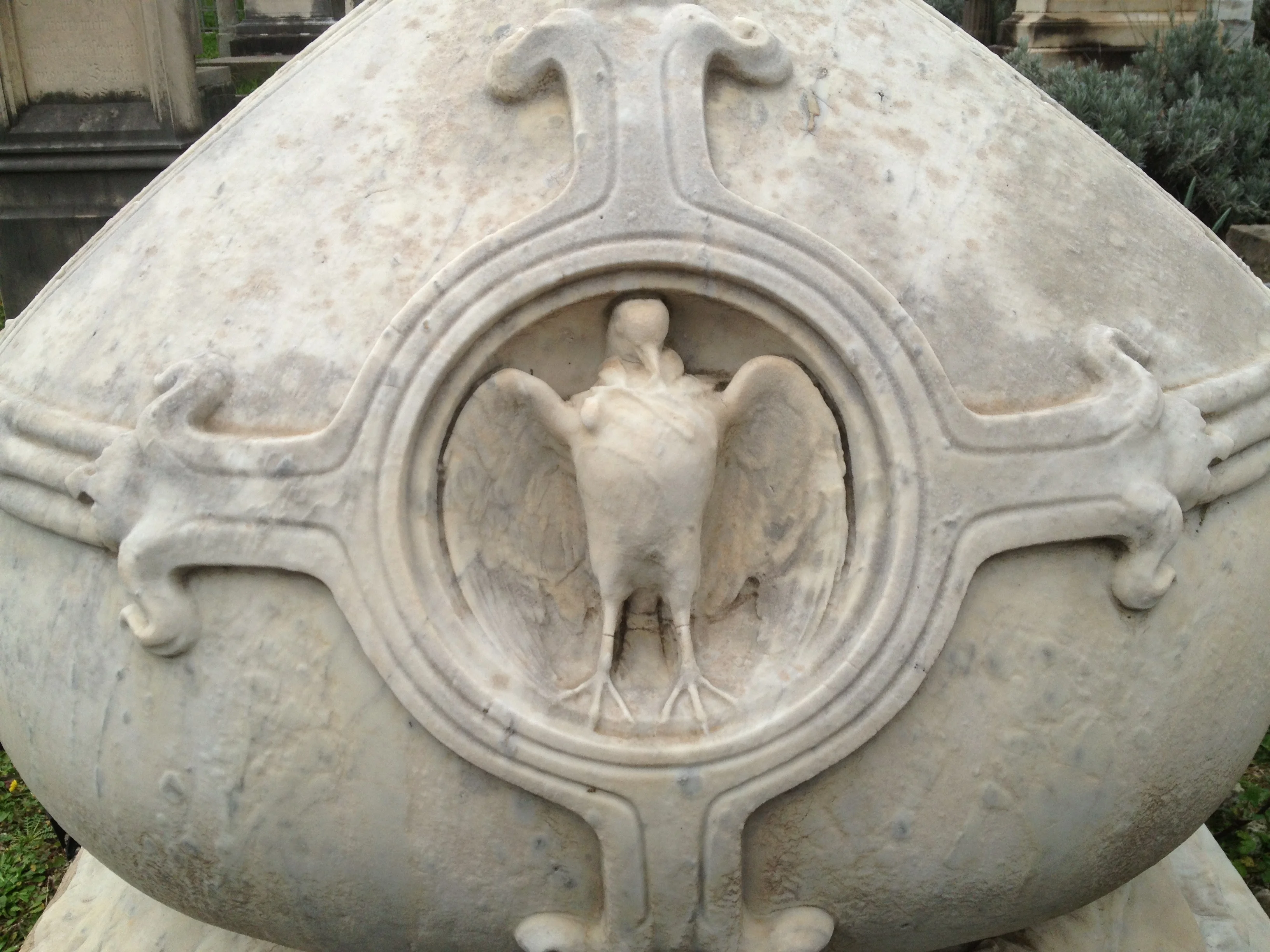 Pre-Rafaelite Tombs at the English Cemetery in Florence