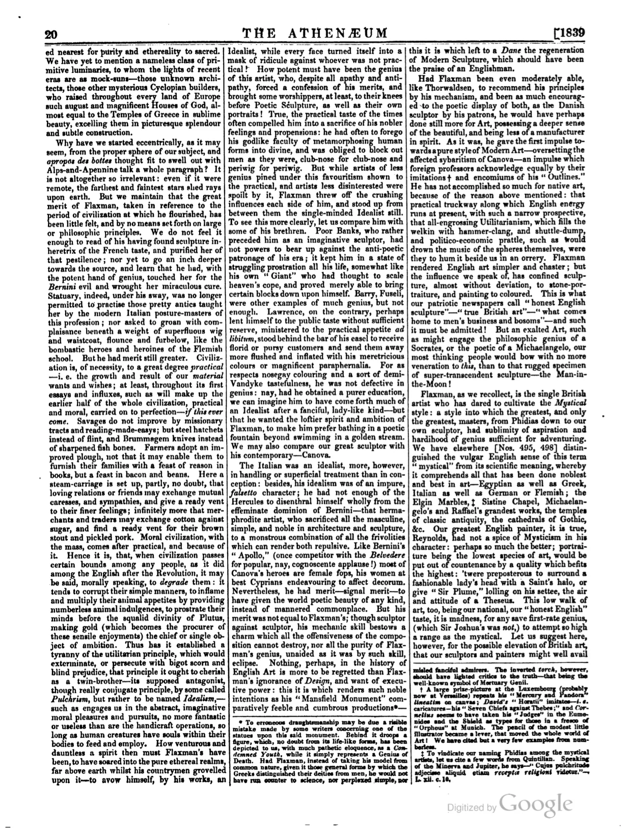 The Athenæum: A Journal of Literature, Science, the Fine Arts, Music, and the Drama , page 20, showing Pulchrism in column 1