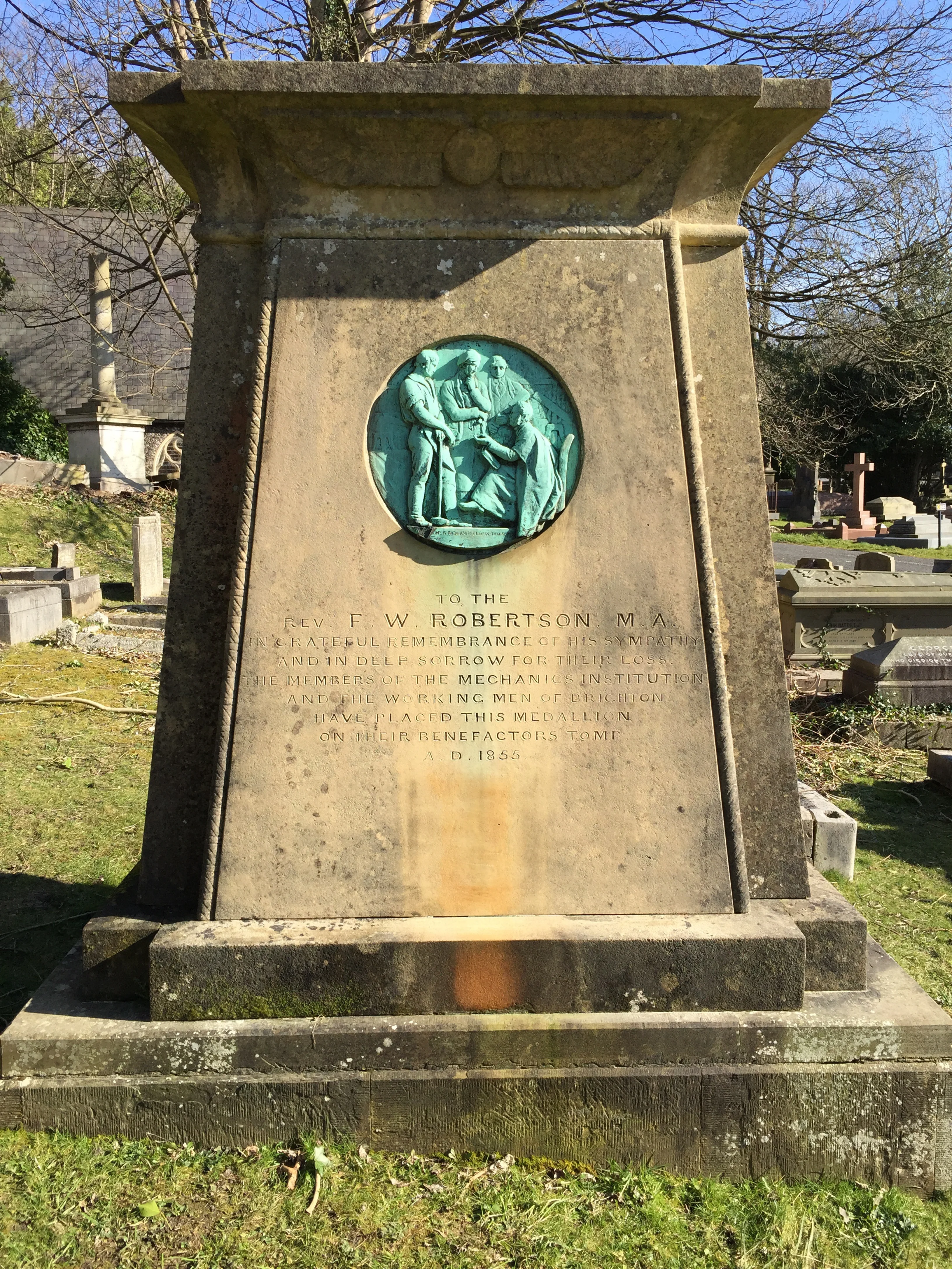 F. W. Robertson tomb at Brighton Extramural Cemetery