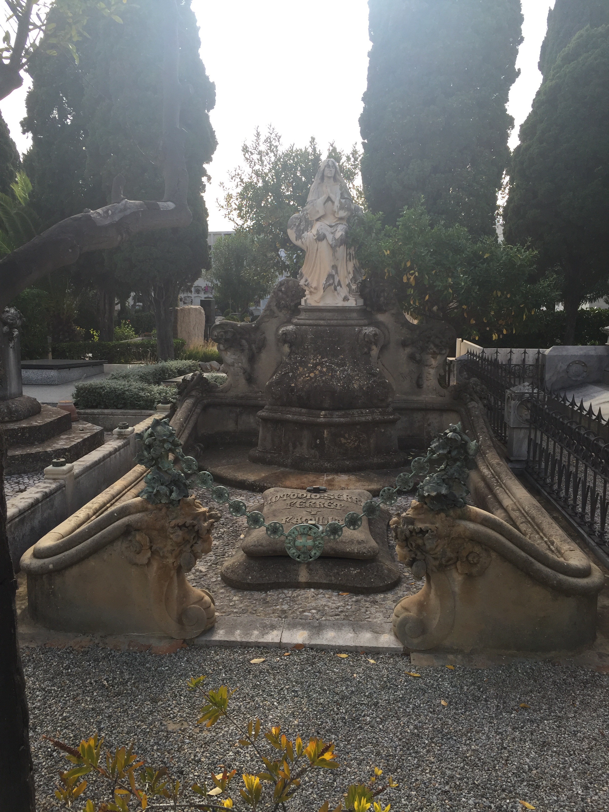 Art Nouveau Modernista Cemetery in Sitges, Spain