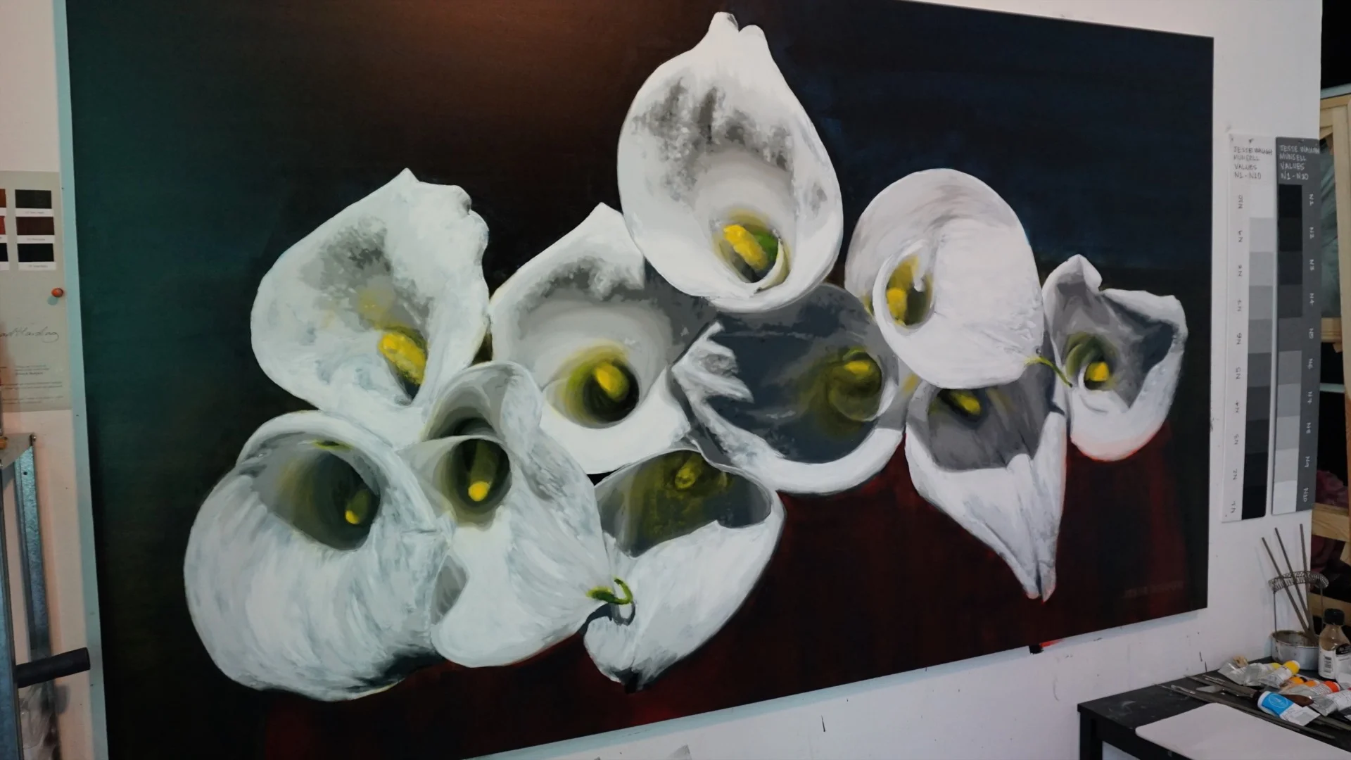 CALLA LILIES PHILOKALIA - JESSE WAUGH ART VLOG 25