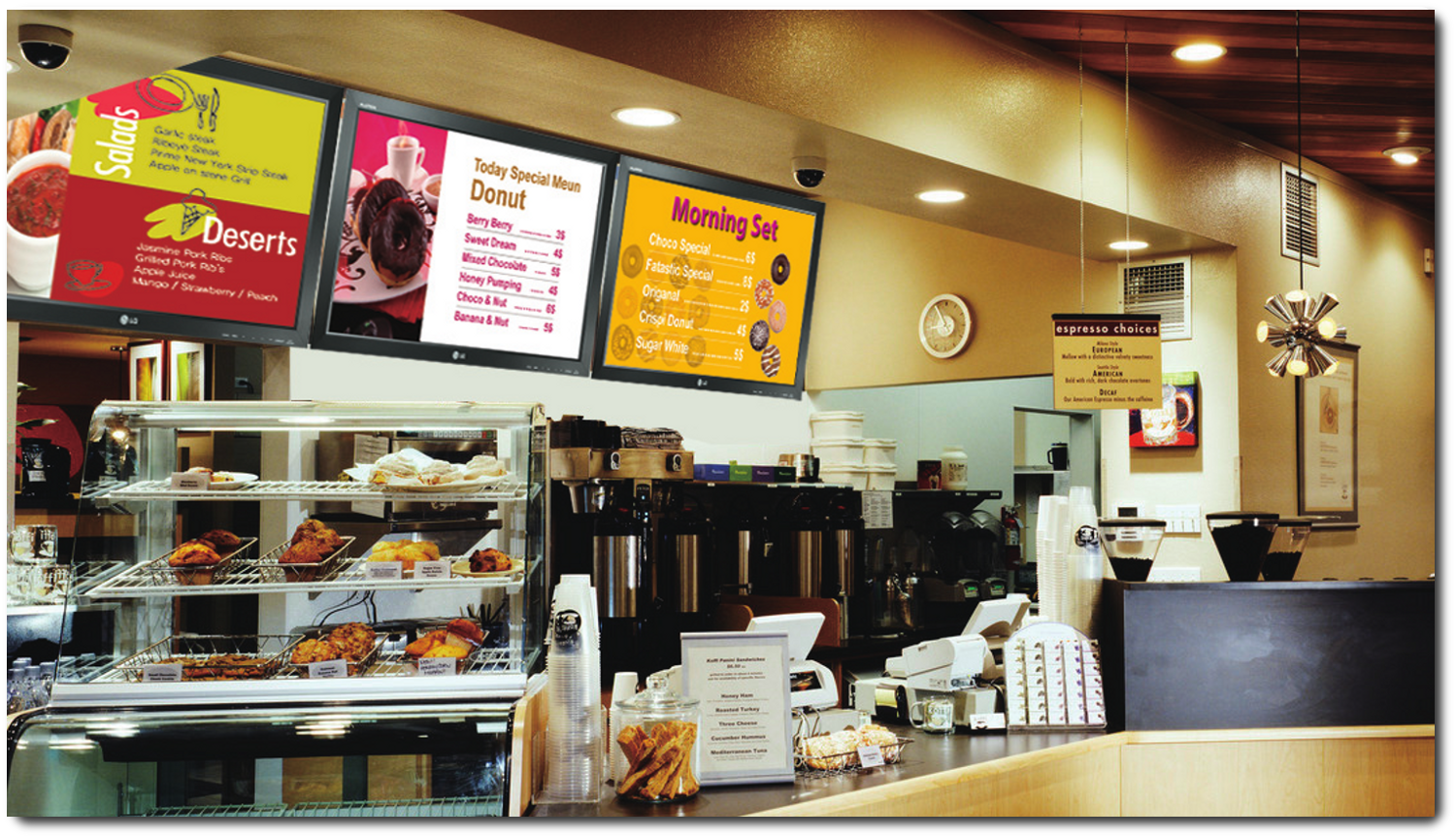 Restaurant Menu Boards Create beautiful adaptable menus easily, with widescreen digital signage. 