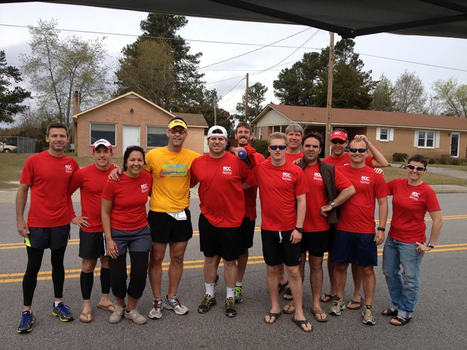 These people ran from Columbia to Charleston. They are the same people that don't bring Krispy Kreme doughnuts.