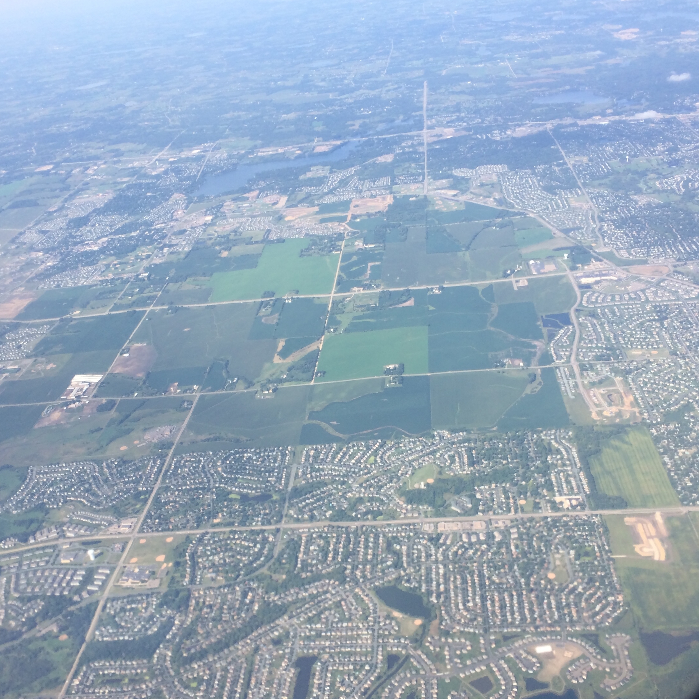 South of Minneapolis, suburban development