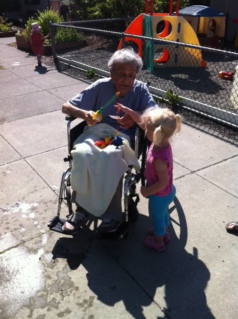 The kids at Generations love time with their grandfriends.