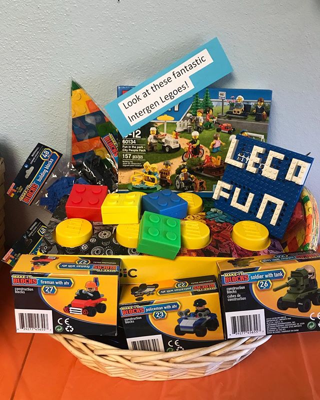 Now this one has some of our Little&rsquo;s at the center VERY excited for Bingo Night! This Lego Basket is full of goodies for builders of any age! $5 raffle tickets are on sale now at the center until tickets are drawn for the winner at the event!