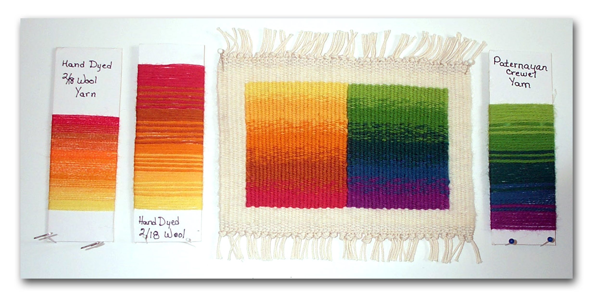 Sue Bassett, vertical gradation work from Color Gradation Techniques course