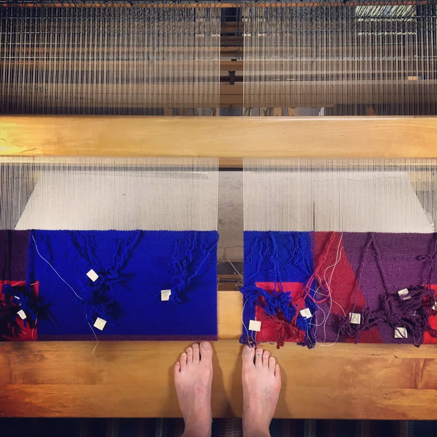 Commissions: weaving for a client (or learning basic addition the hard way)