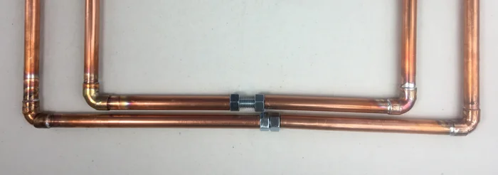 Making your own tapestry loom out of copper pipe