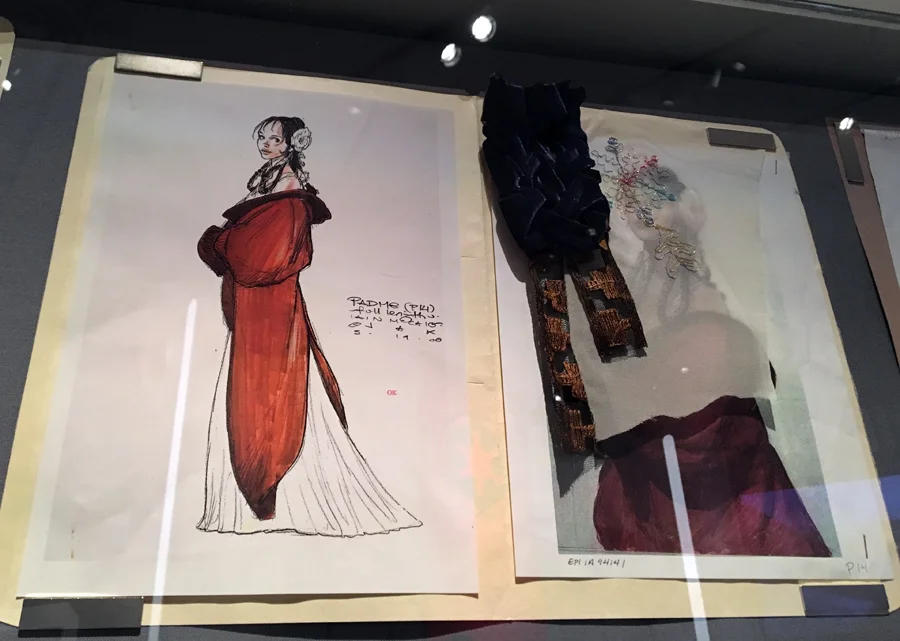 "Wardrobe Bible" pages from the Prequel movies.