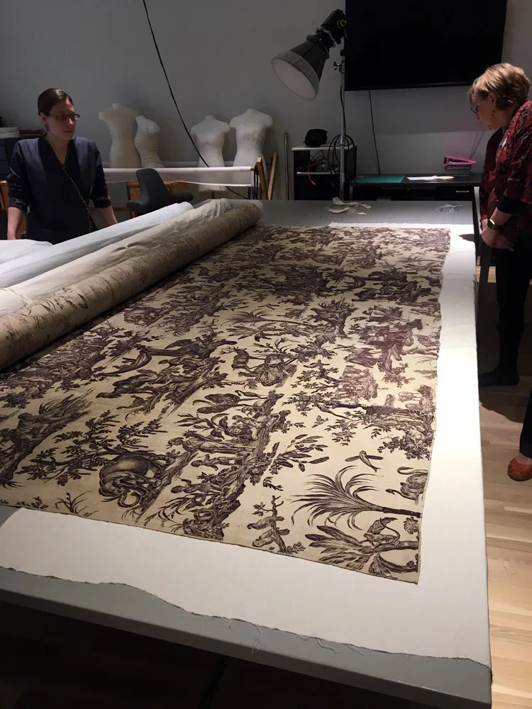 18th century cotton wall covering, Denver Art Museum collection
