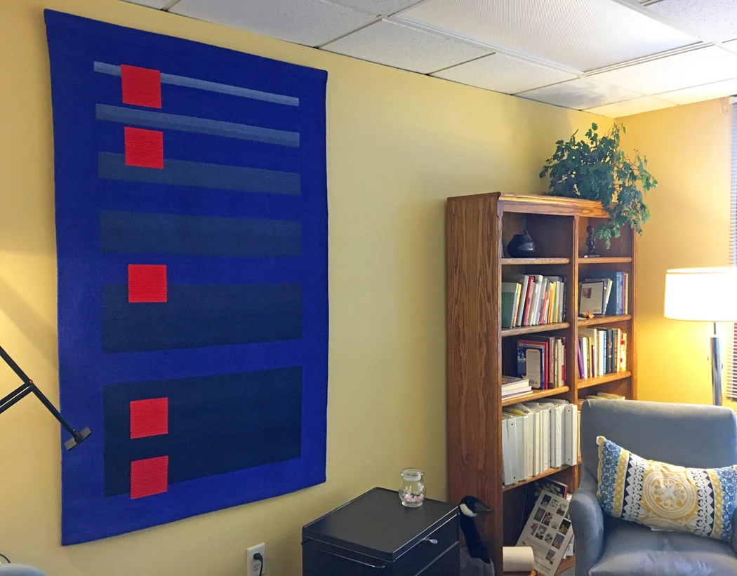 Yesterday's Red (2007) installed in psychologist office, New York