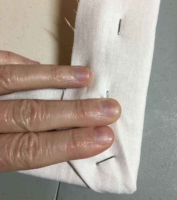 Staple the folds a few times to secure