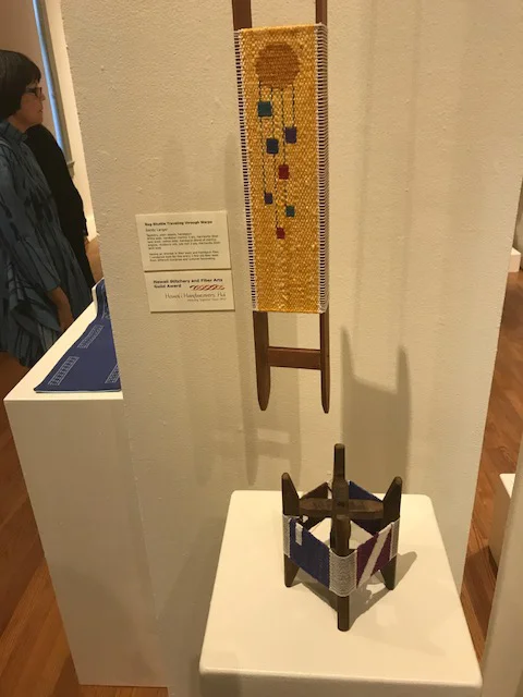 Sandra Langer, exhibit Fiber Journeys, 2017 juried exhibition, Honolulu Museum of Art School, Main Gallery