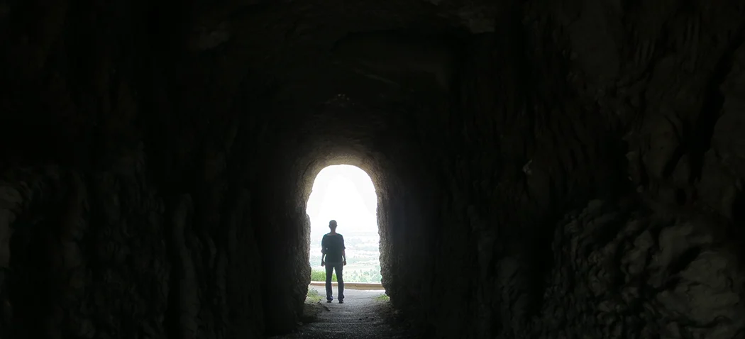 Why do you weave from the bottom to the top of a tapestry?